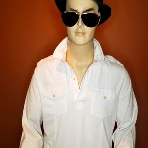 Men's Express Longsleeve Polo Shirt vintage style